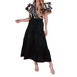 NEW SOFIA COLLECTIONS amelia maxi skirt in black